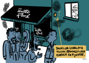 Correlatie tussen openingstijden horeca en fijnstofuitstoot.